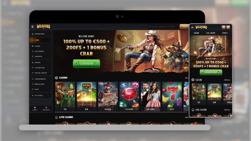Wildsino Casino screenshot for NZ pokies players